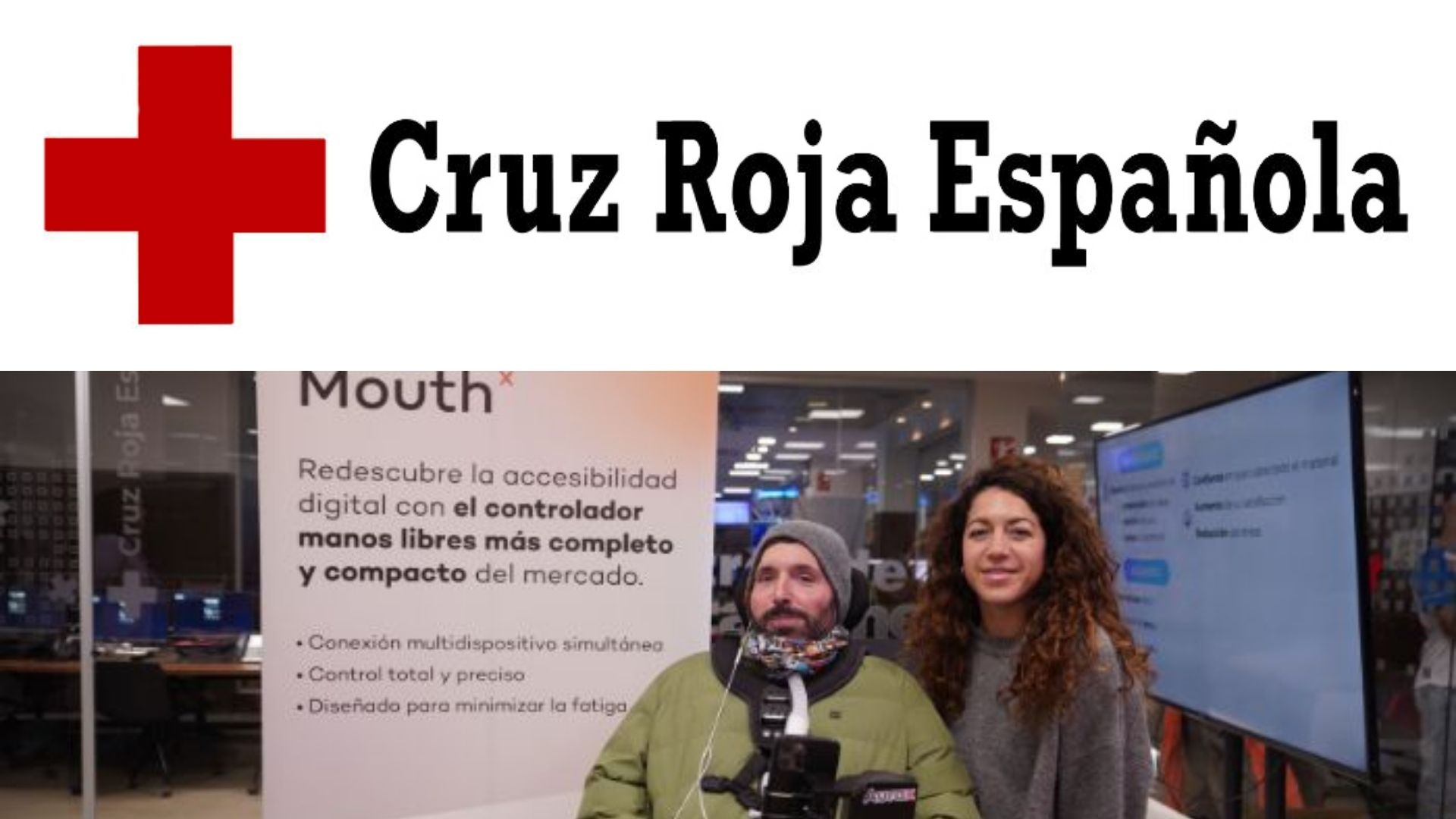 Reportaje de Cruz Roja sobre MouthX y la autonomía de personas con movilidad reducida